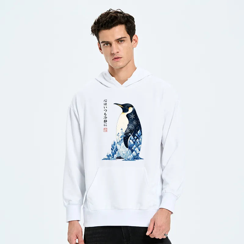 Kyoto-Lion Keep Calm Penguin Classic Hoodie
