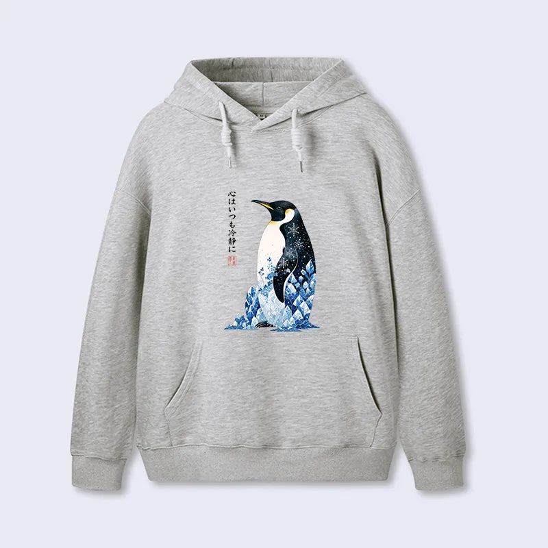 Kyoto-Lion Keep Calm Penguin Classic Hoodie