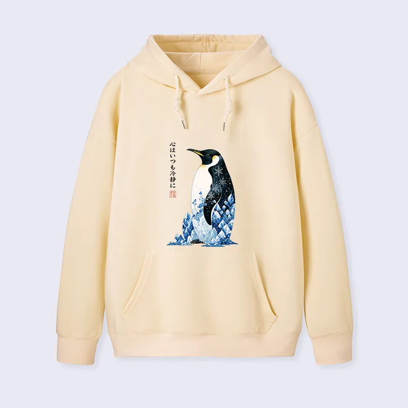 Kyoto-Lion Keep Calm Penguin Classic Hoodie