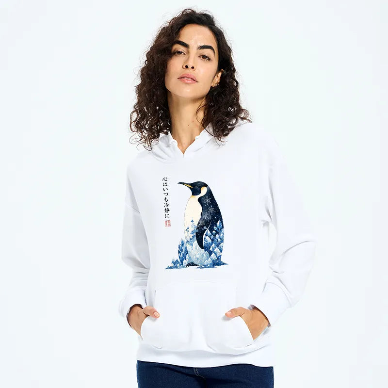 Kyoto-Lion Keep Calm Penguin Classic Hoodie