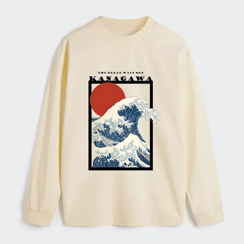 Ukiyo-e Waves T-Shirt for Daily Wear