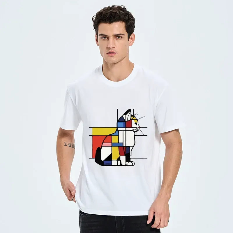 Kyoto-Lion Cat T-Shirt Daily Wear