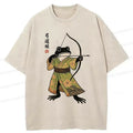 Kyoto-Lion Frog Shooter Washed T-Shirt