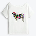 Vintage Japanese Cow T-Shirt for Summer