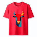 Japanese Geometric Bull Art T-Shirt