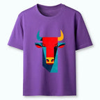 Japanese Geometric Bull Art T-Shirt
