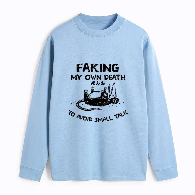 Kyoto-Lion Avoid Conversation Classic Long Sleeve T-Shirt