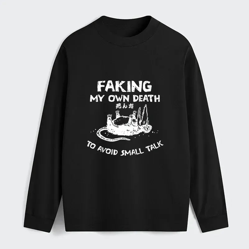 Kyoto-Lion Avoid Conversation Classic Long Sleeve T-Shirt