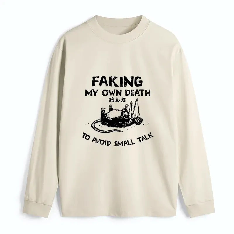 Kyoto-Lion Avoid Conversation Classic Long Sleeve T-Shirt