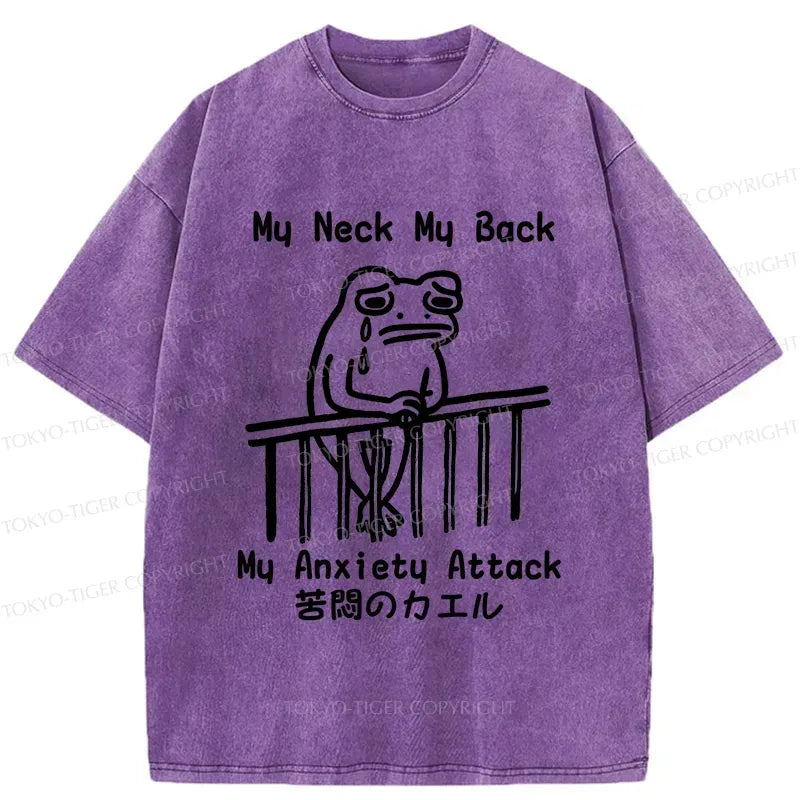washed Japanese streetwear tee for summer