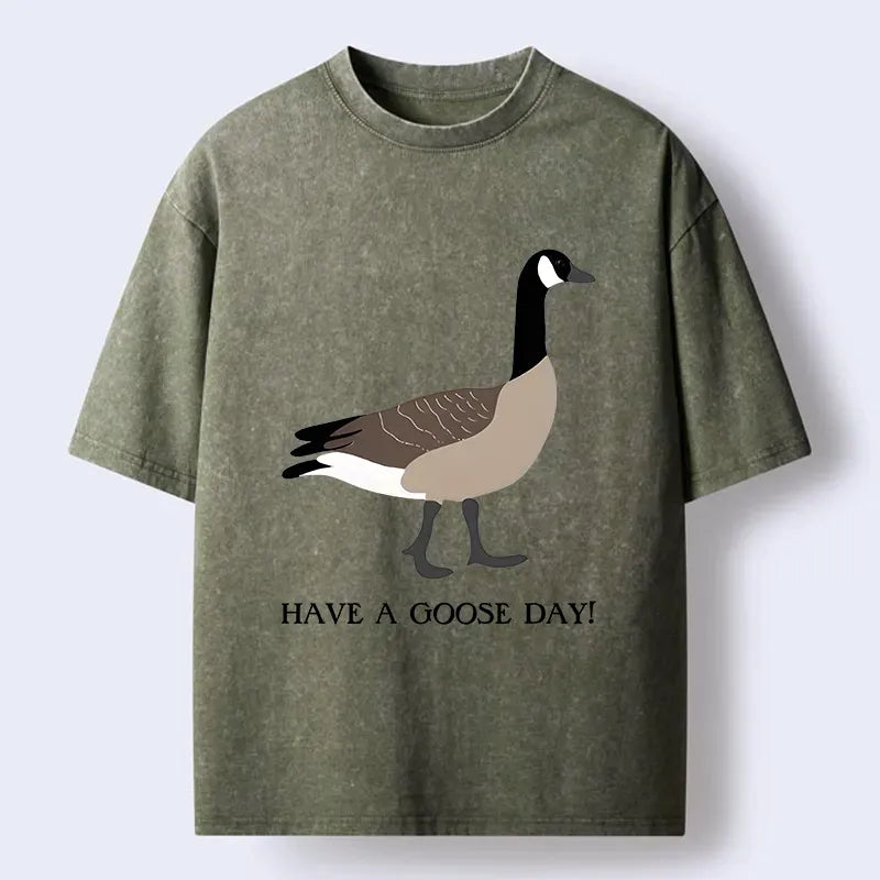 Kyoto-Lion Have A GOOD Day Washed T-Shirt