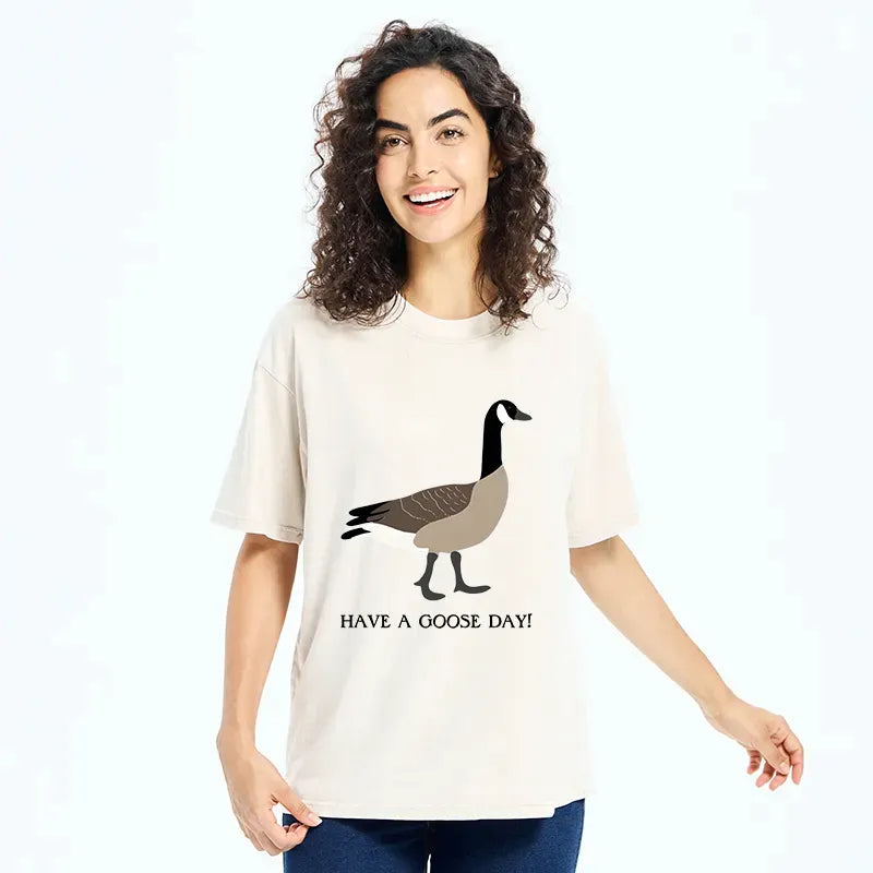Kyoto-Lion Have A GOOD Day Washed T-Shirt