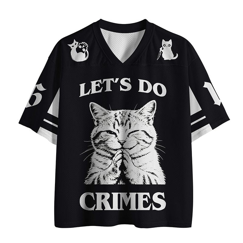 Kyoto-Lion Let's Do Crimes Cat Mesh Jersey