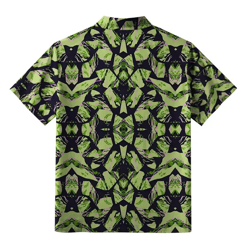 Vintage Japanese Button-up Shirt for Anime Convention