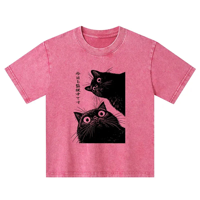 kids washed t-shirt japanese style