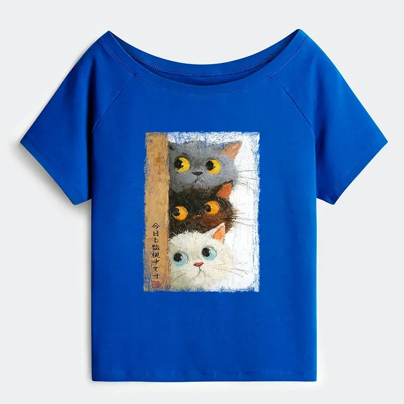 Stylish Cat T-Shirt for Daily Wear