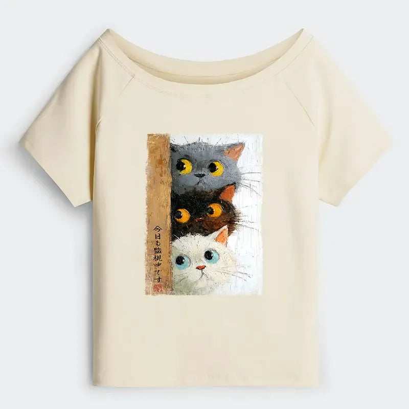 Stylish Cat T-Shirt for Daily Wear