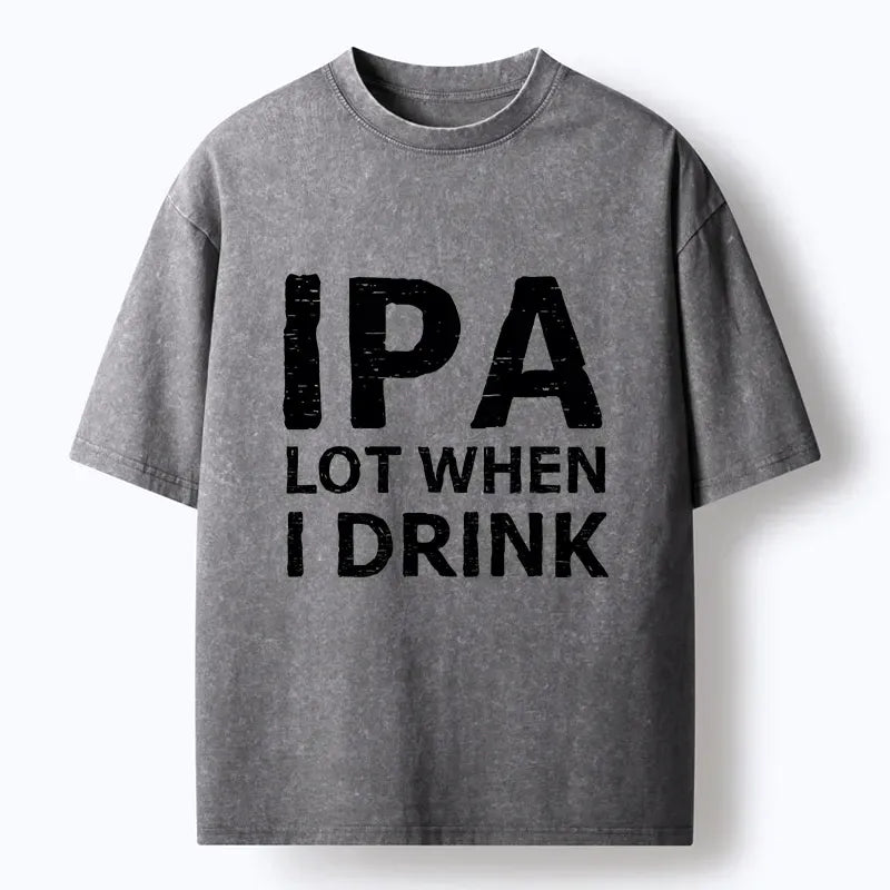 Washed IPA Beer T-Shirt Free Shipping
