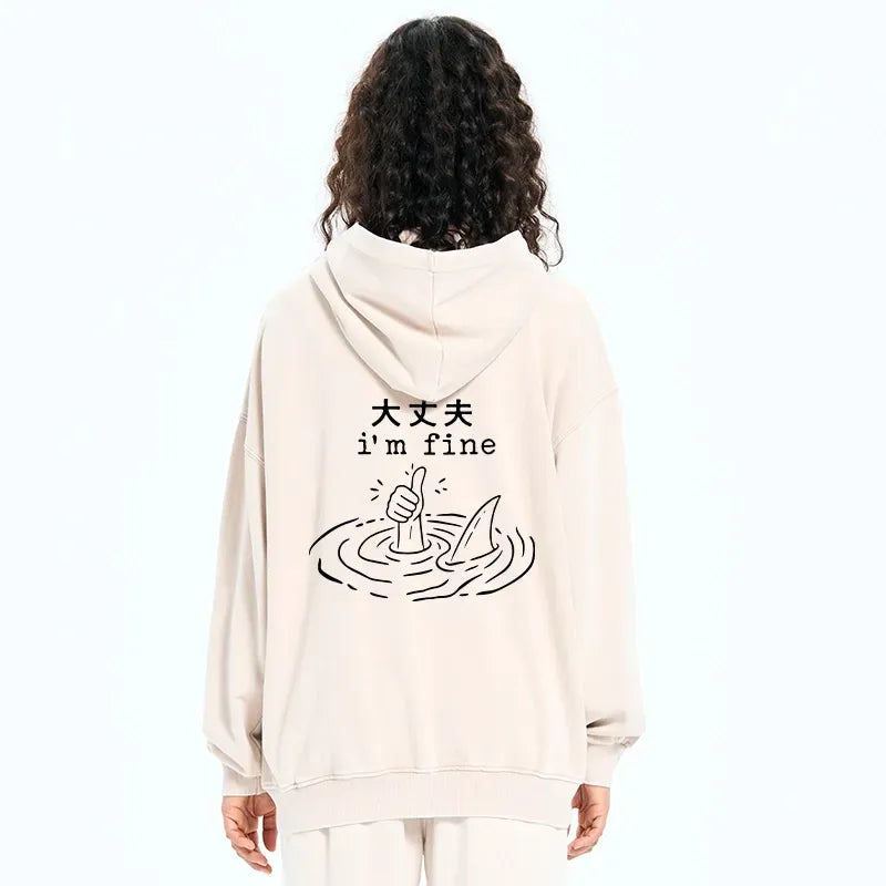 Kyoto lion graphic zip hoodie