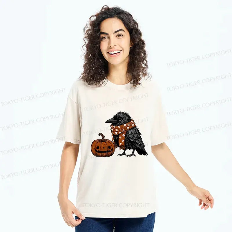 Kyoto Lion Crow T-Shirt for Streetwear