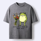 Kyoto-Lion Frog T-Shirt for Streetwear