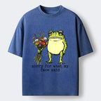 Kyoto-Lion Frog T-Shirt for Streetwear