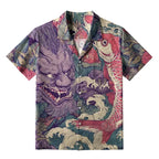 Japanese Dragon Koi Aloha Shirt Trendy