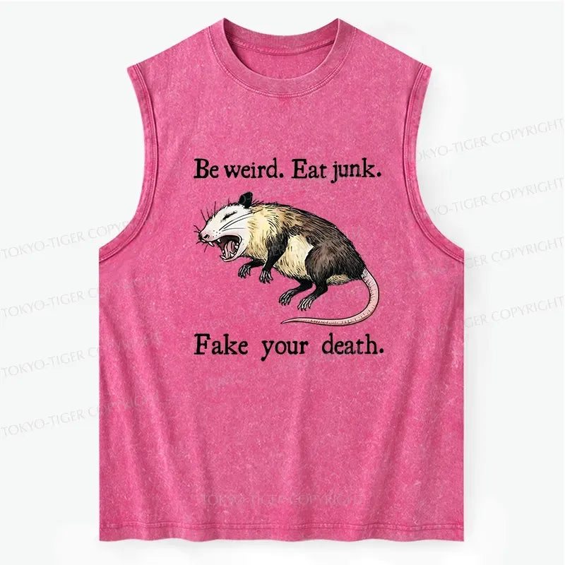 Funny possum tank top for daily wear