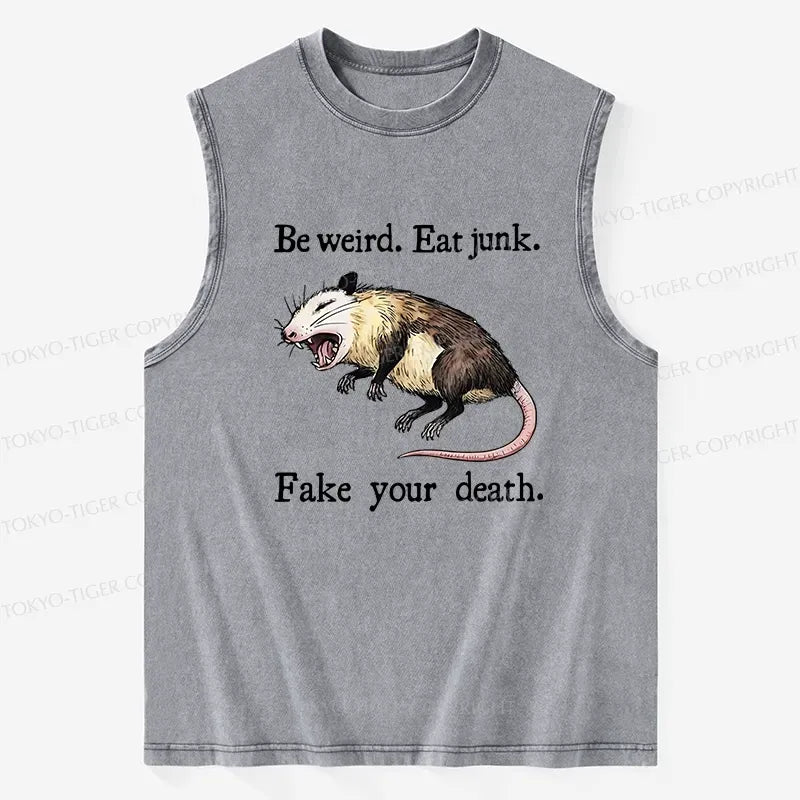 Funny possum tank top for daily wear
