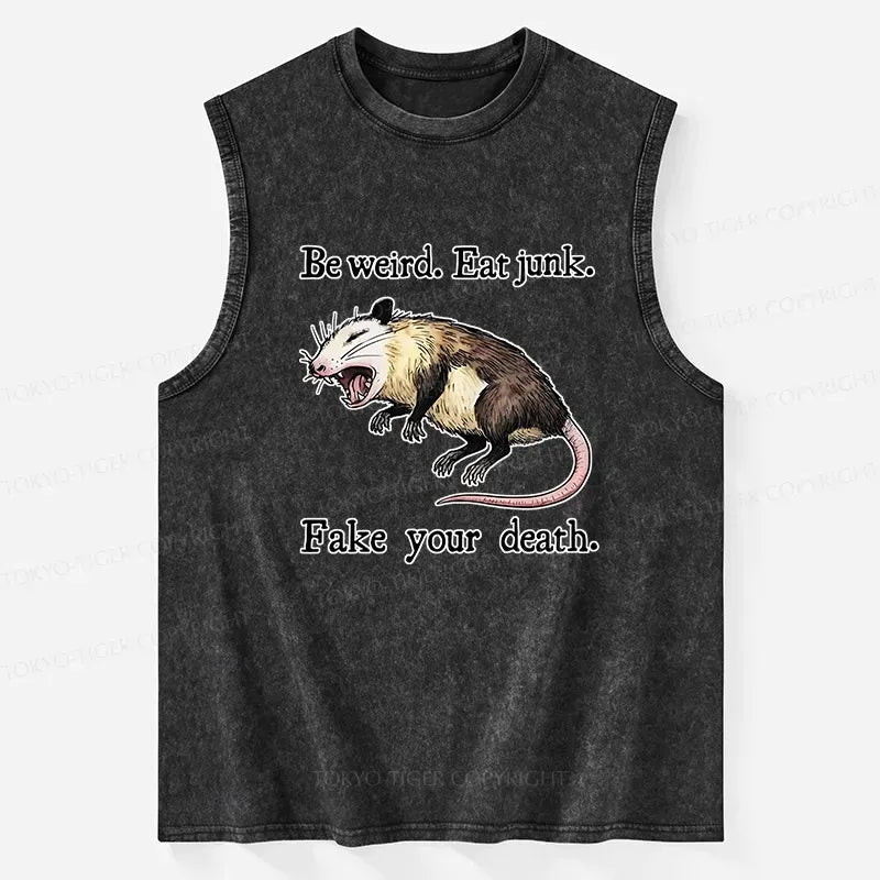 Funny possum tank top for daily wear