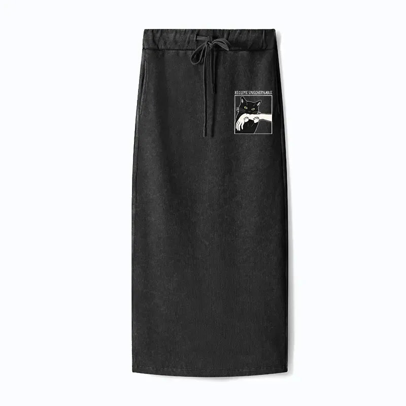 Comfortable Washed Terry Skirt for Women