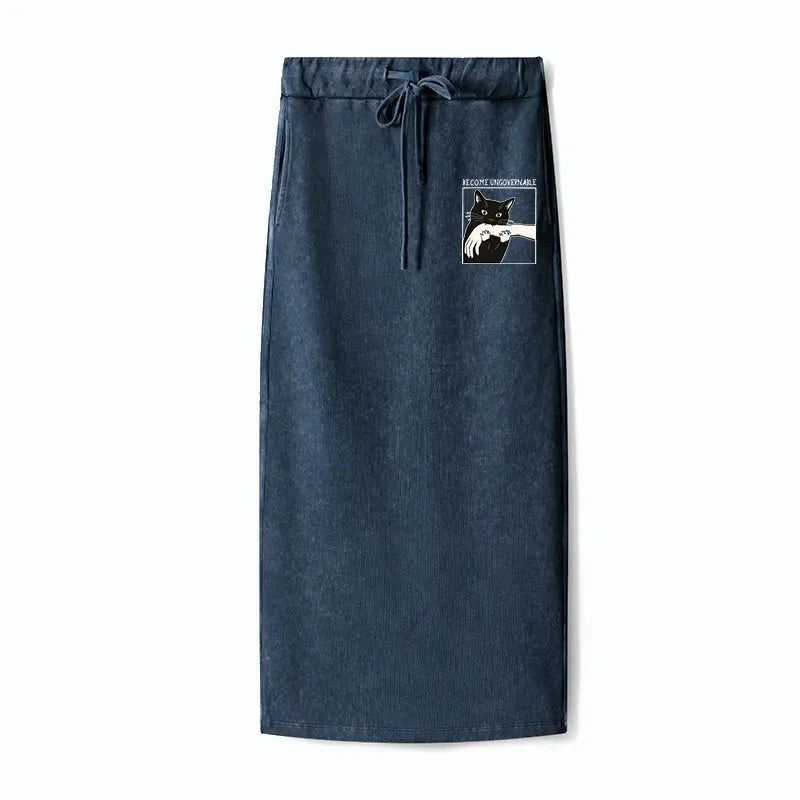 Comfortable Washed Terry Skirt for Women