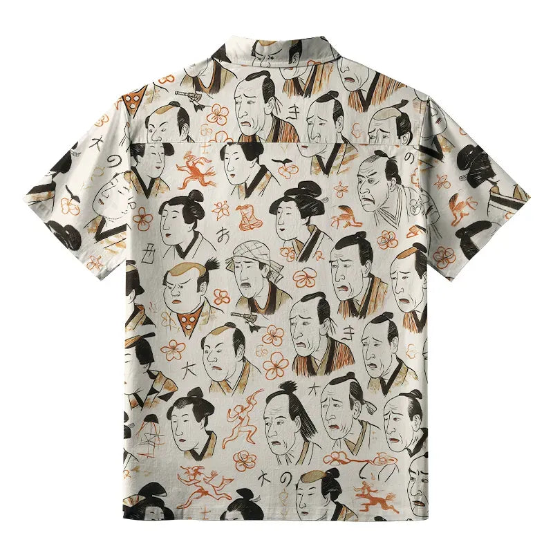 Unisex cotton Hawaiian shirt for summer