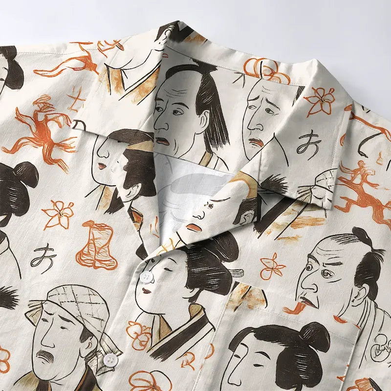 Unisex cotton Hawaiian shirt for summer