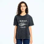 Japanese washed t-shirt free shipping