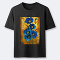 Shiny Blue Flower T-Shirt on Sale