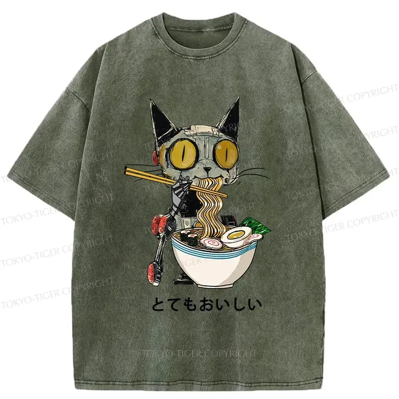 Washed Cotton Tee for Daily Wear
