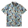Kyoto-Lion Koi Wave Dance Button-up Shirt