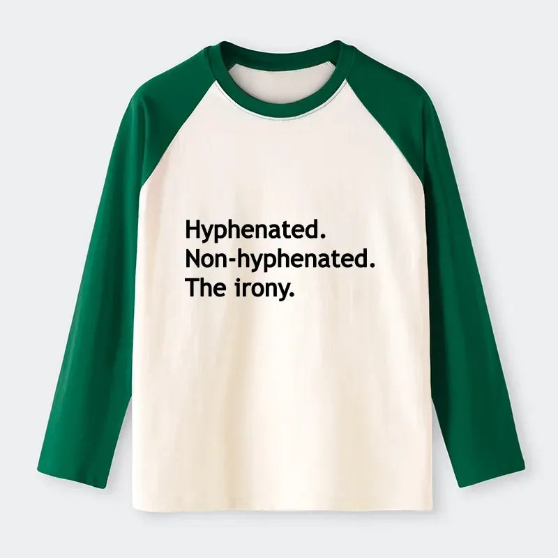 Funny Japanese Raglan Long Sleeve T-shirt