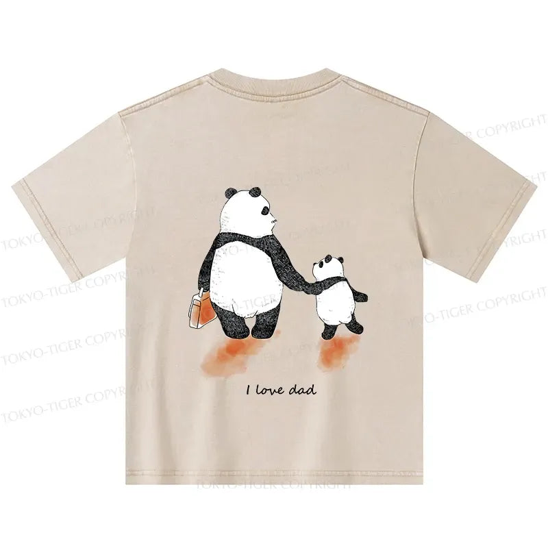 Kyoto Lion Washed Kids T-Shirt for Streetwear