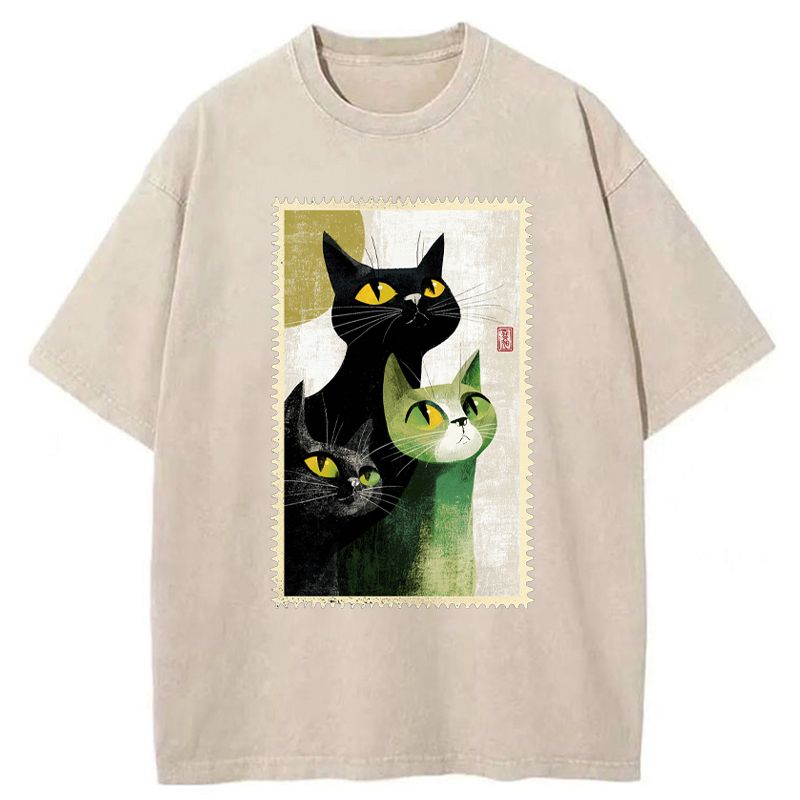 Japanese vintage washed t-shirt for everyday wear