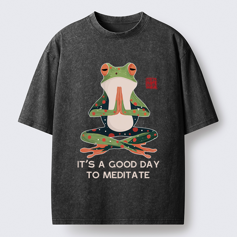 Premium Zen Frog T-Shirt Gift for Him