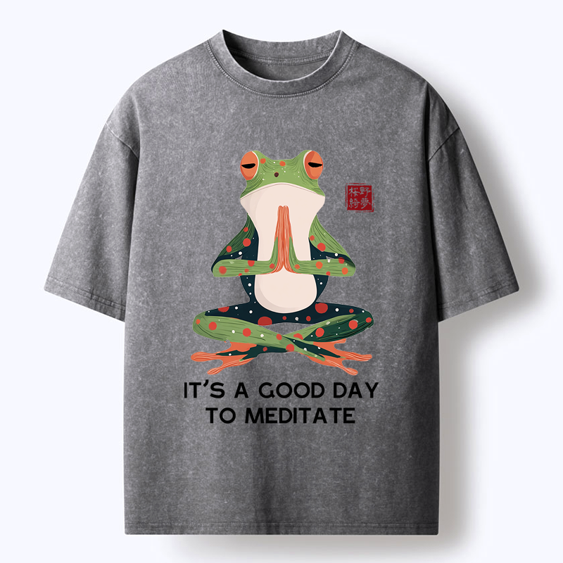 Comfortable Japanese Frog T-Shirt for Vacation