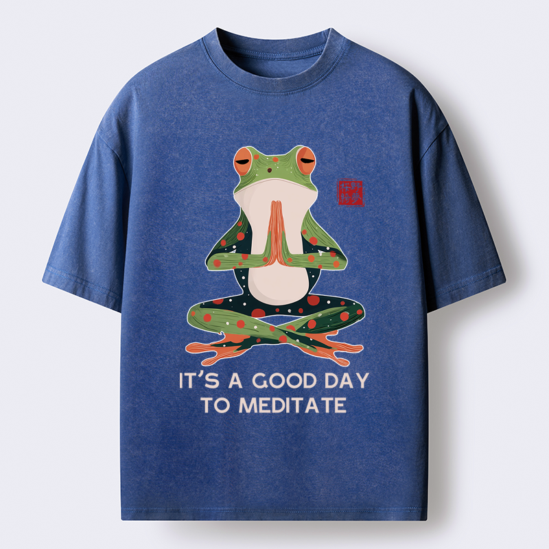 Premium Zen Frog T-Shirt Gift for Him