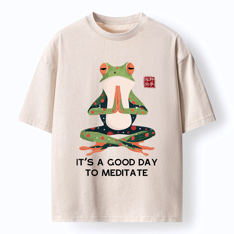 Comfortable Japanese Frog T-Shirt for Vacation