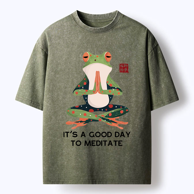 Comfortable Japanese Frog T-Shirt for Vacation
