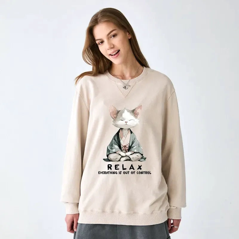 Washed Terry Sweatshirt on Sale