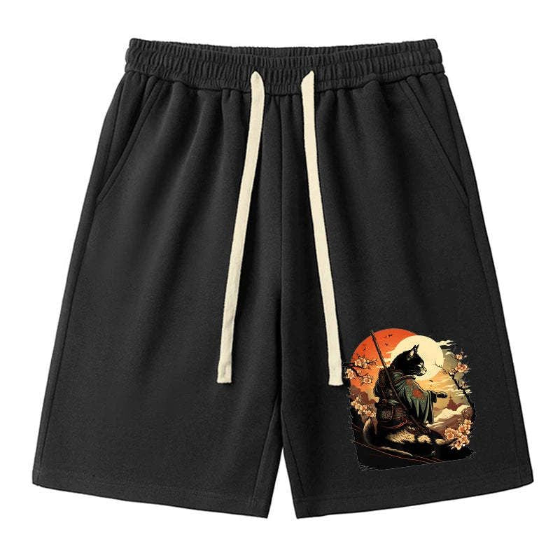 Vintage Japanese Art Shorts for Men
