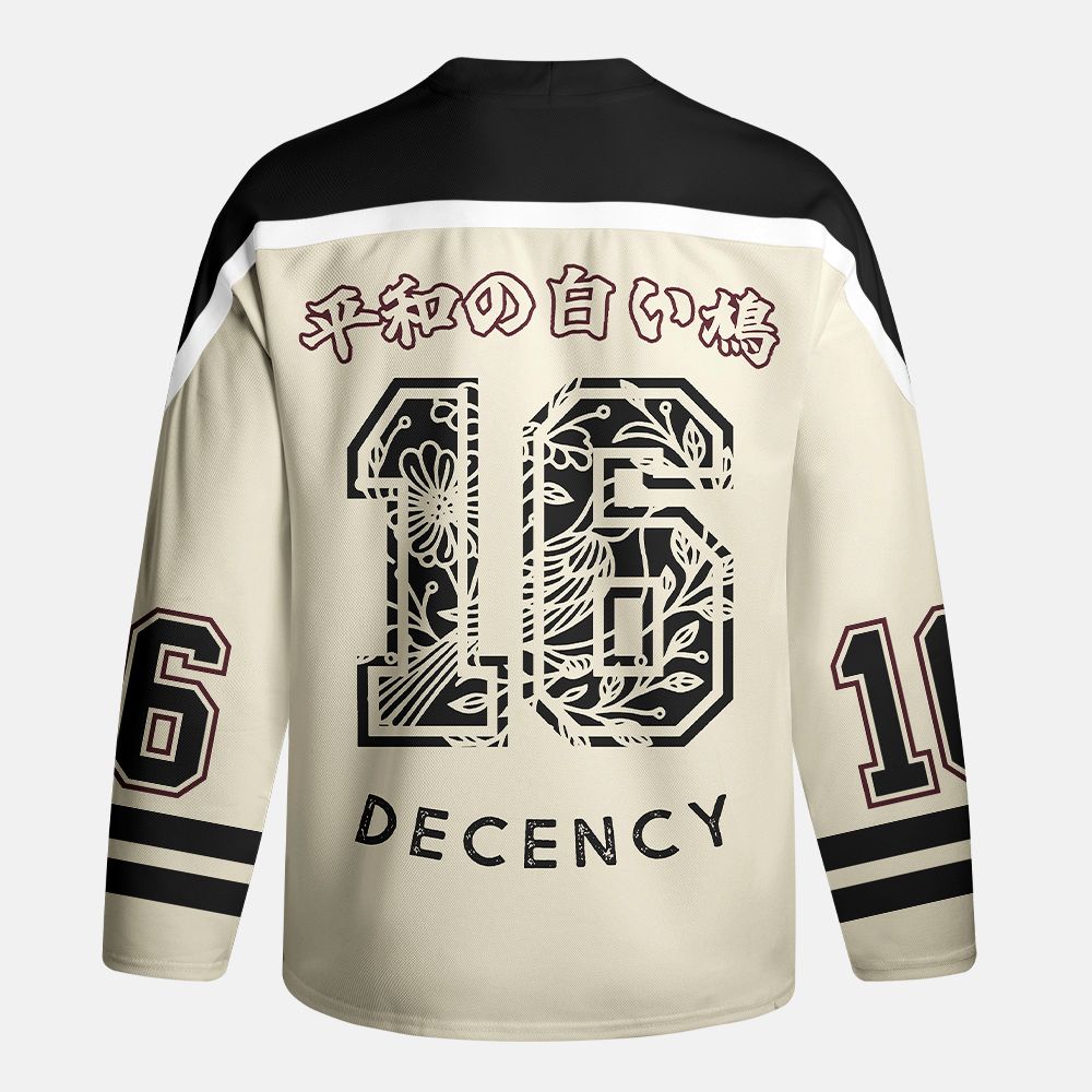 Kyoto-Lion Pigeon That Was Moved Three Long-Sleeve Hockey Jersey
