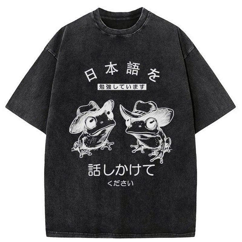 Kyoto-Lion Please Talk To Me Washed T-Shirt